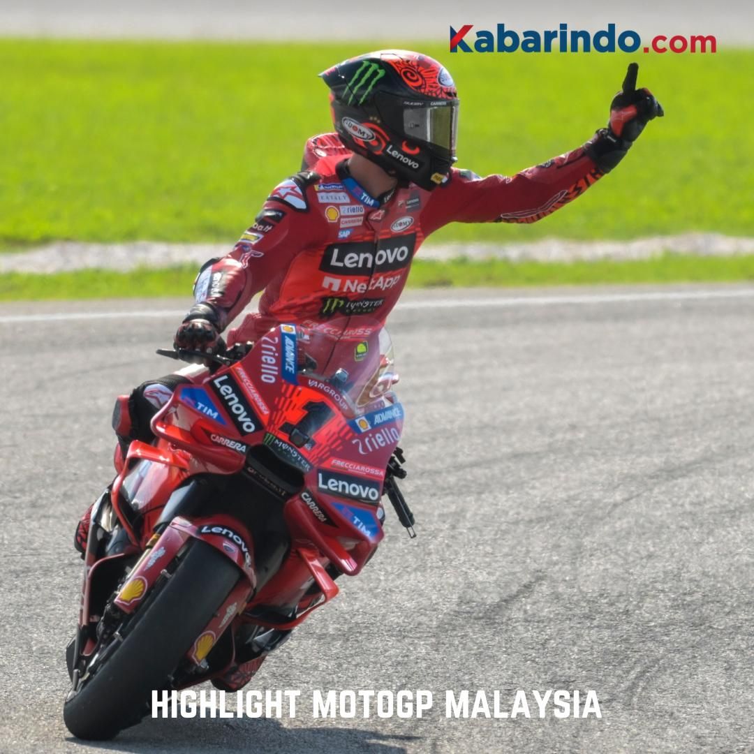 Menangi MotoGP 2024 Malaysia, Pecco Bagnaia Kini Masuk Klub Elit Grand Prix