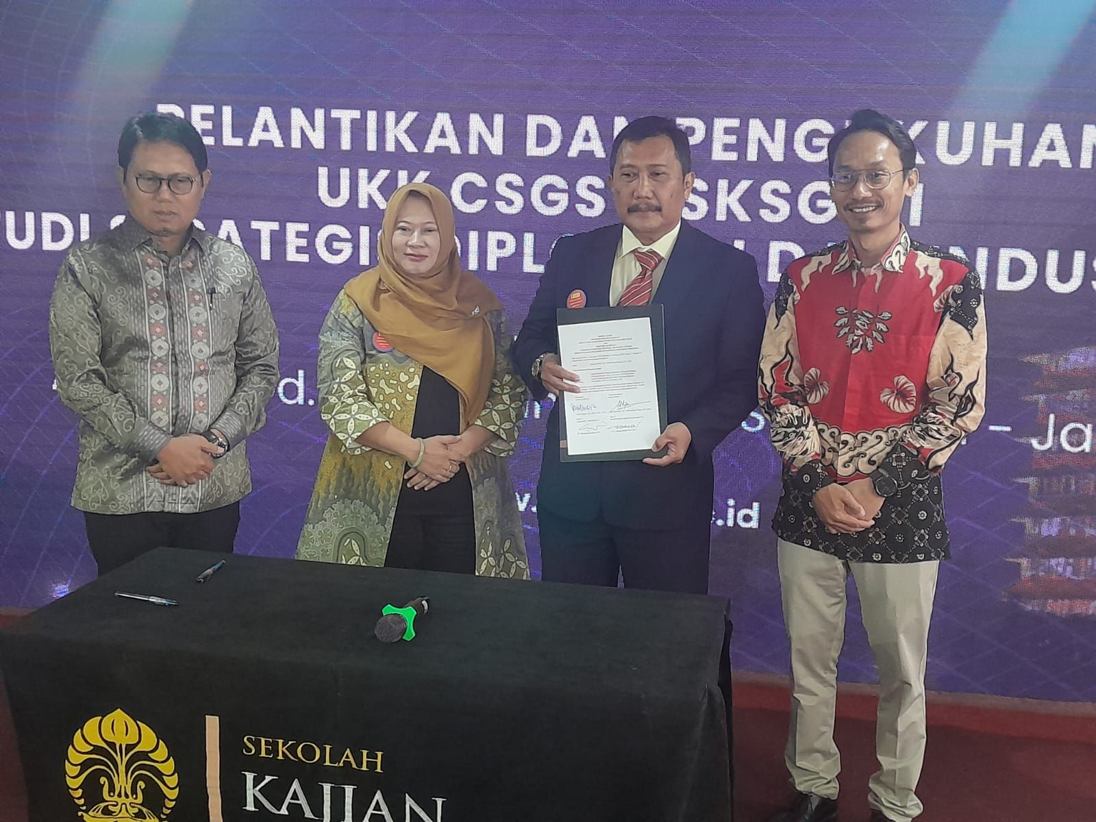 Irjen Pol. Uden Kusuma Wijaya Resmi Jadi Kepala Pusat Studi Diplomasi dan Industri Olahraga Universitas Indonesia