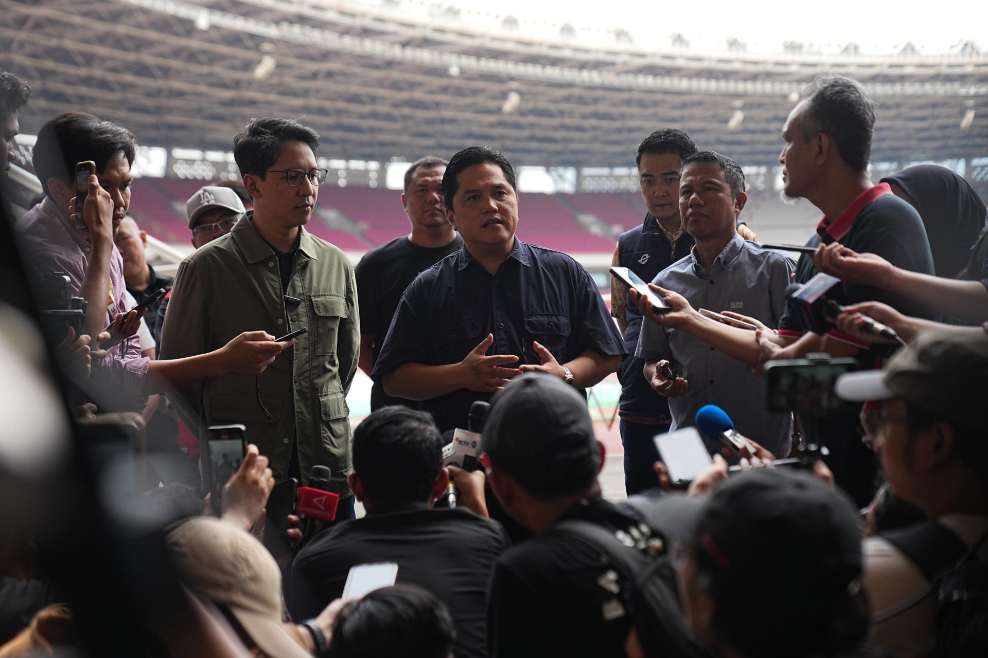 Sambut Suporter Jepang dan Arab Saudi,  Erick Thohir: Jangan Takut Nonton Di SUGBK