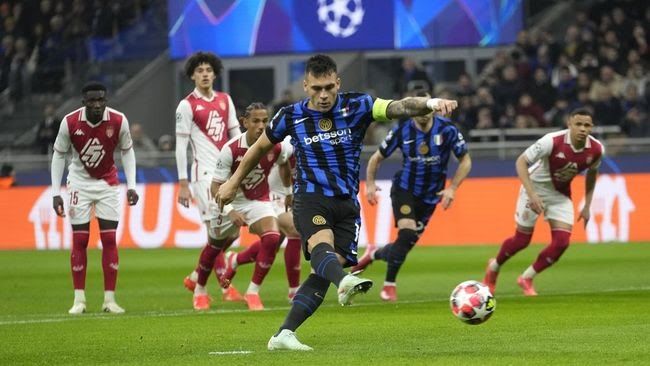 Menang 3-0 atas Monaco, Inter Milan Lolos ke Babak 16 Besar Liga Champions