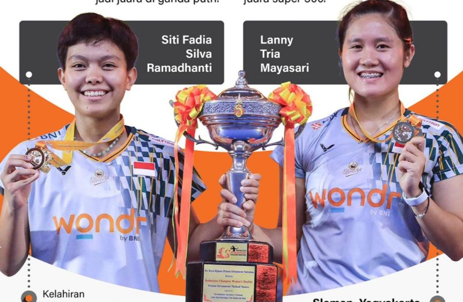 Ganda Putri Indonesia Juara  Thailand Masters 2025