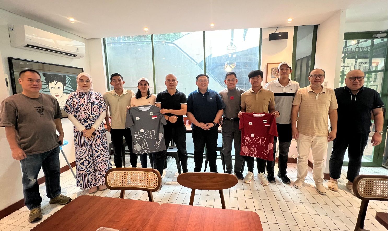 Brigjen Awal Chaeruddin Lepas 5 Atlet Soft Tennis Indonesia untuk Training Camp dan Kejuaraan Asia 2025 di Korea 