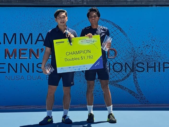Pasangan Christhoper Rungkat/M Rifqi Fitriadi Sukses  Juara  Ganda Putra M-25 Seri 7