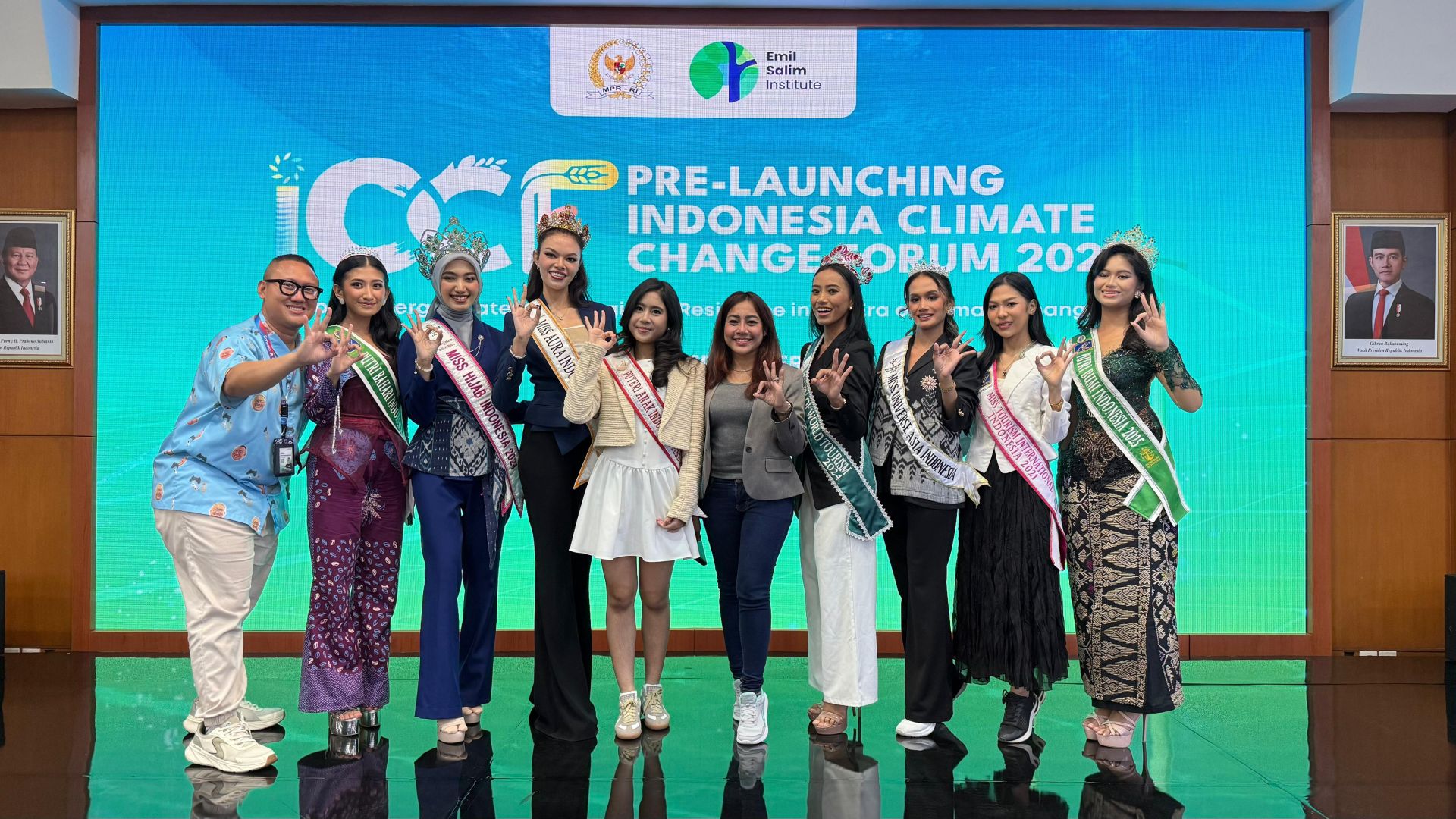 Komunitas, Mahasiswa & Sustainability Influencer Apresiasi Peresmian Pre-Launching ICCF III di Gedung MPR-RI