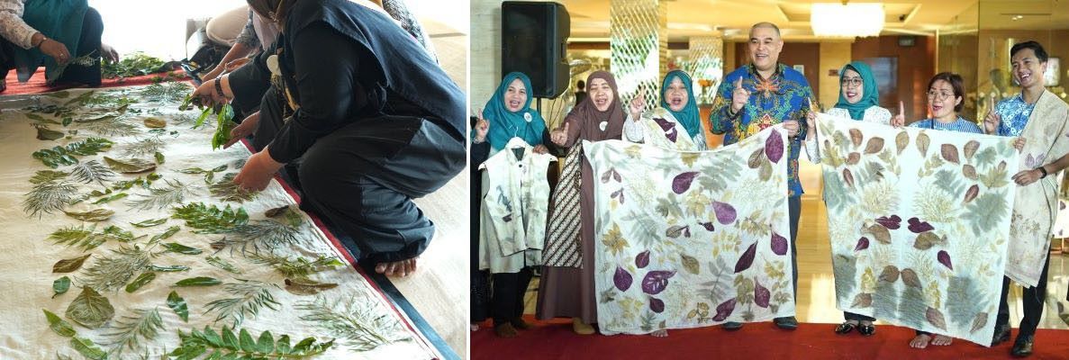 Lokakarya “Jejak Alam – Ecoprint Batik Heritage” Manfaatkan Linen Bekas