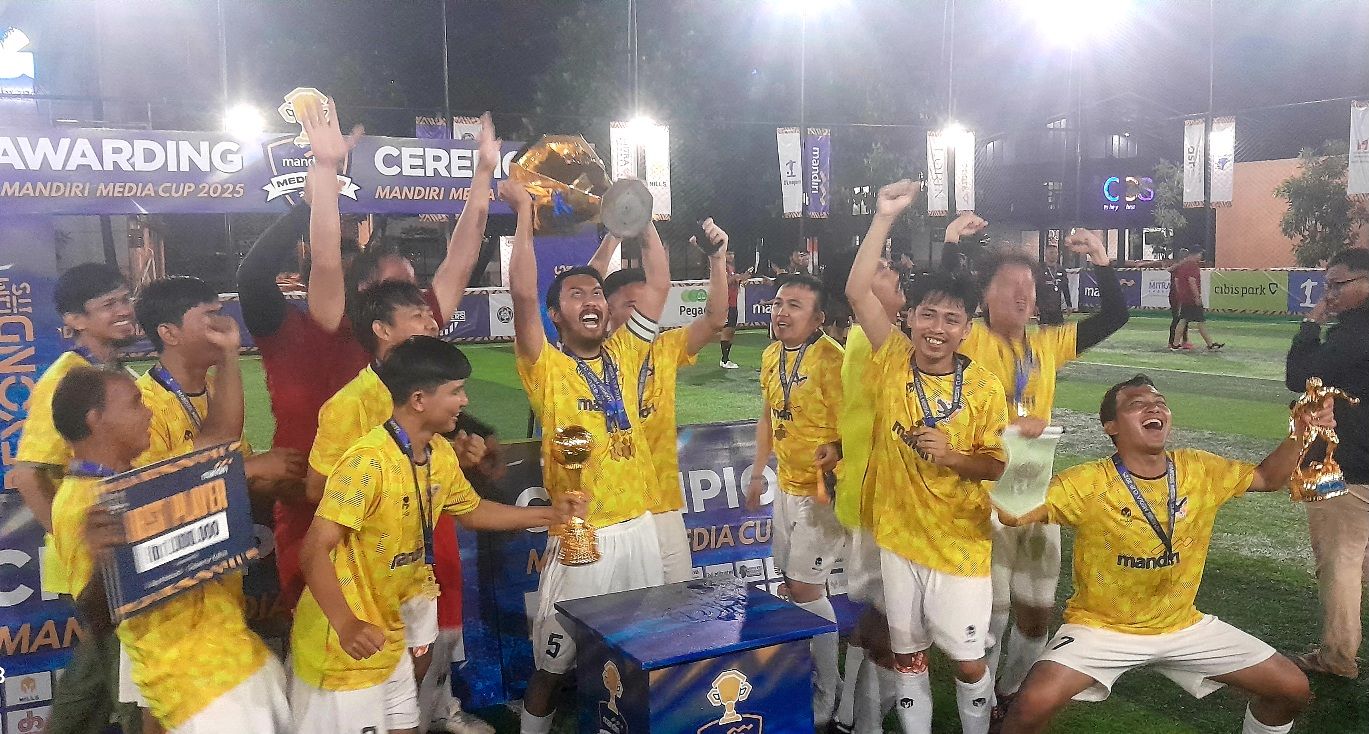 SCTV Cetak Sejarah,  Hattrick Juara Mandiri Media Cup 2025 Usai Kalahkan Skor.id di Final