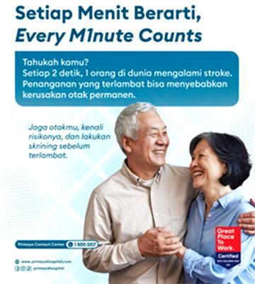 Stroke Penyebab Kematian Tertinggi di Indonesia, Waspadai Gejala Dini