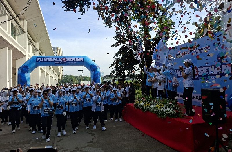 Antusias Ribuan Warga Warnai Fun Walk & Senam Nusantara Seruni Pembuka ISS 2025