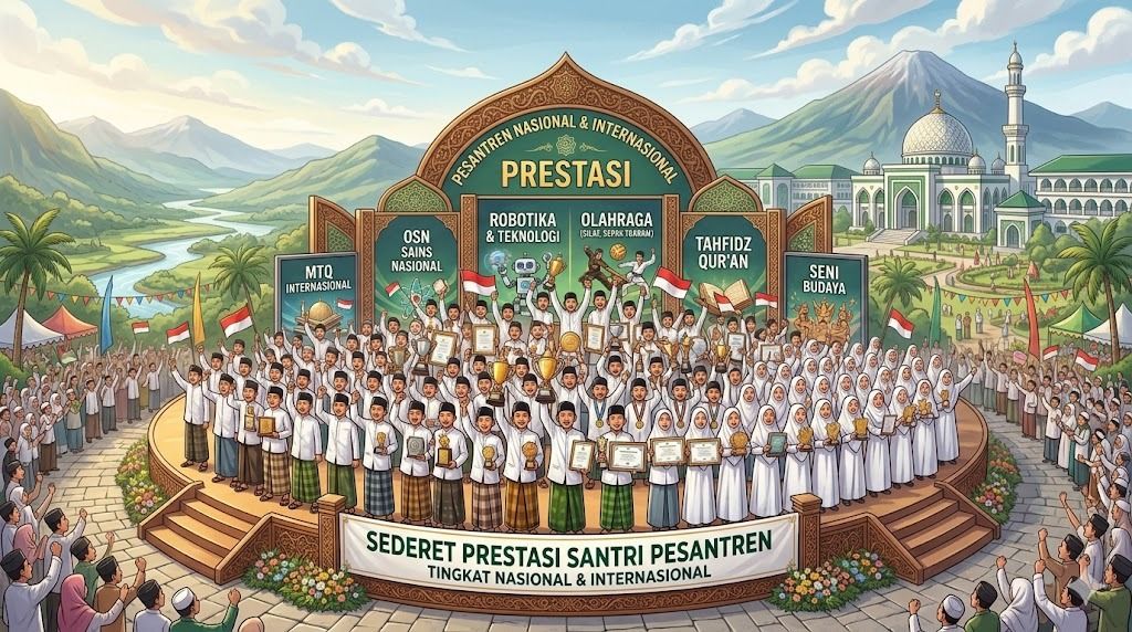 Bangga! Sederet Prestasi Santri Pesantren di Tingkat Nasional dan Internasional