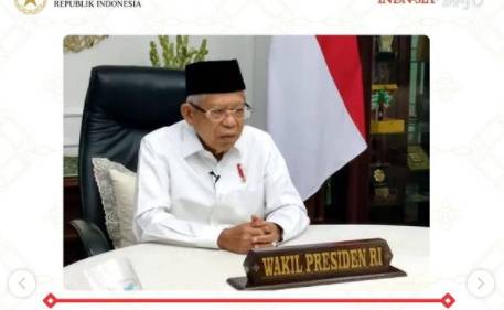 Wapres Ma'ruf Amin Harapkan Umat Islam Indonesia Siap Hadapi Smart Society 5.0