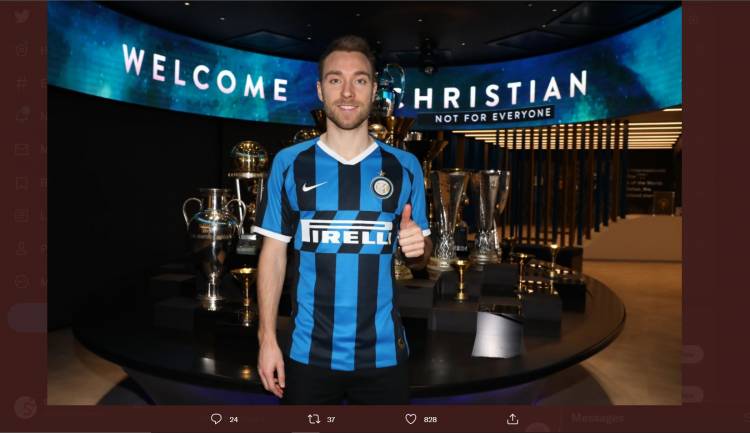 Christian Eriksen Bakal Putus Kontrak dengan Inter Milan pada Januari