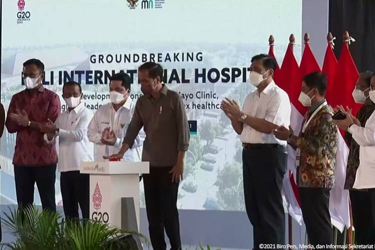 RS Internasional Bali di Bangun, Presiden Jokowi Letakan Batu Pertama    