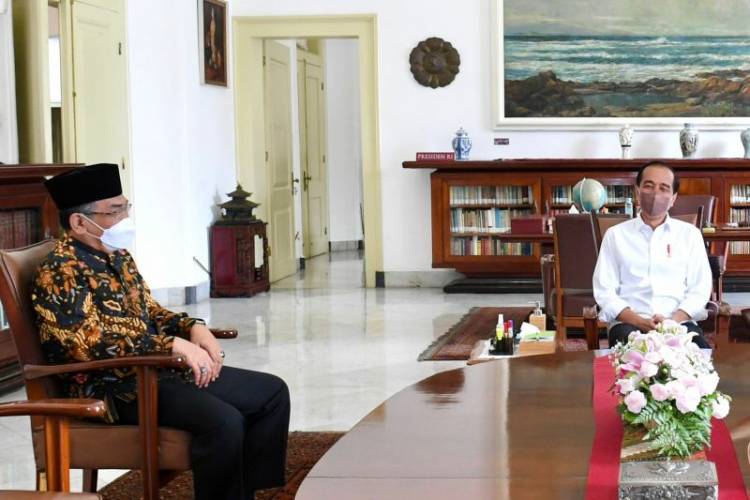 Ketum PBNU Terpilih Gus Yahya Laporkan Hasil Muktamar NU ke Presiden Jokowi