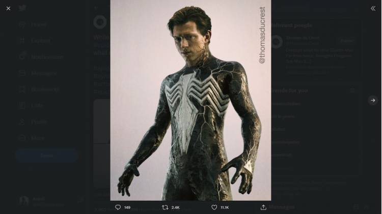 Ini Jadinya Ketika Spider-Man Tom Holland ''Terinfeksi'' Venom