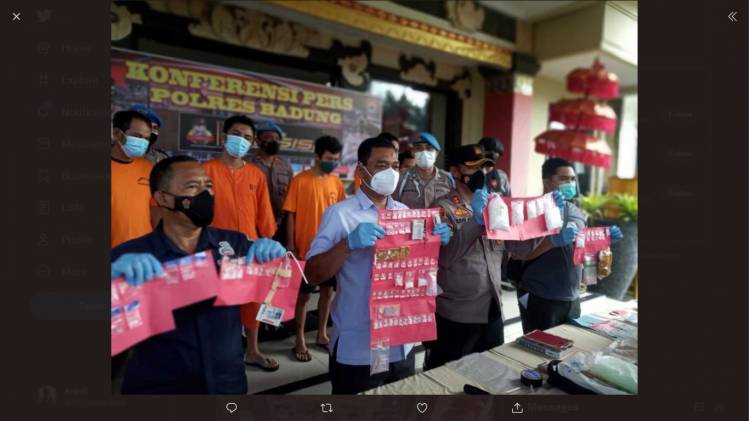 Kepolisian Bali Amankan Residivis Narkoba dengan Ratusan Gram Sabu dalam Paralon