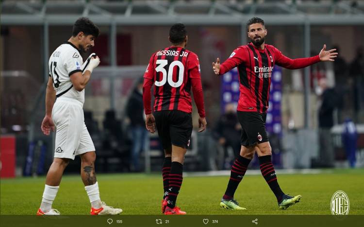 Hasil Liga Italia: AC Milan Tumbang, Fiorentina Pesta Setengah Lusin Gol