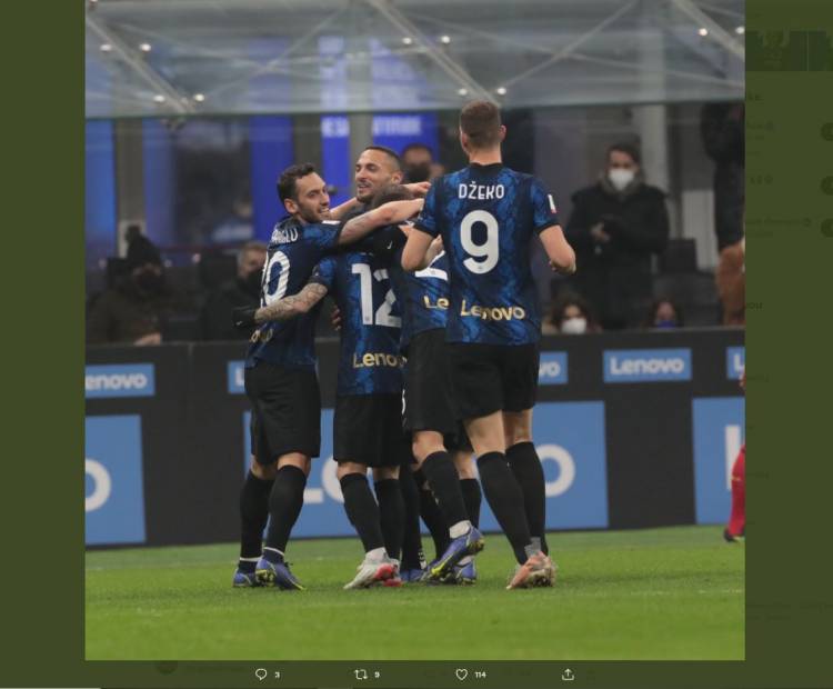 Hasil Inter Milan vs Empoli: Sengit, Nerazzurri Lolos ke Perempat Final Coppa Italia