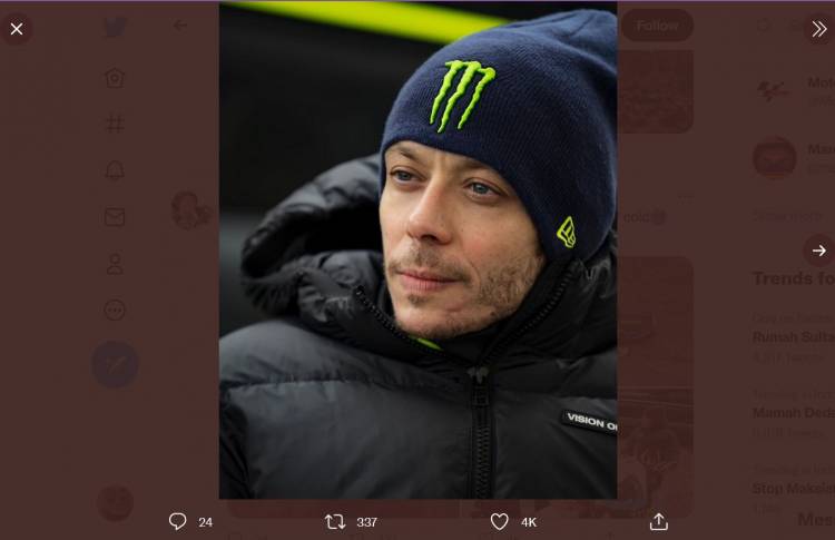 Jelang Tes MotoGP Mandalika, Warganet Indonesia Serbu Instagram Valentino Rossi 