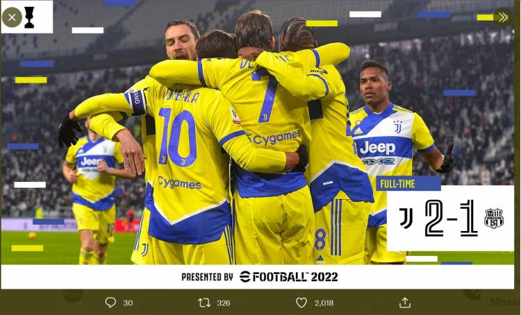 Hasil Lengkap Coppa Italia: Juventus dan Fiorentina Pastikan Tiket Semifinal