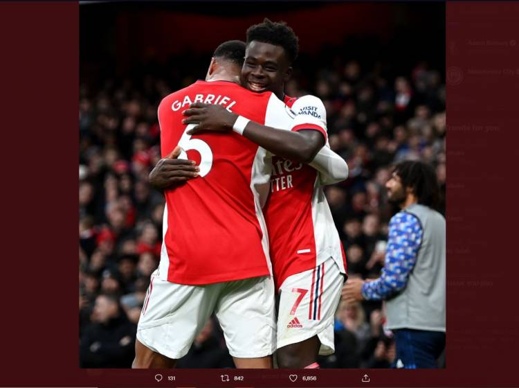 Hasil Arsenal vs Brentford: Gol Bukayo Saka Pastikan Kemenangan The Gunners