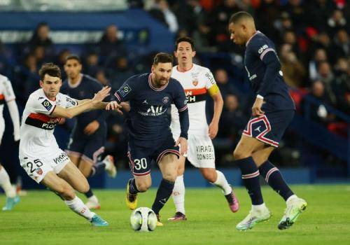Liga Prancis 2021-2022: PSG Pesta Gol vs Lorient, Lionel Messi, Mbappe, dan Neymar Jr Menggila
