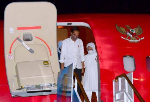 Dalam Rangka Kunjang Kerja, Presiden Jokowi Mendarat di Sulteng