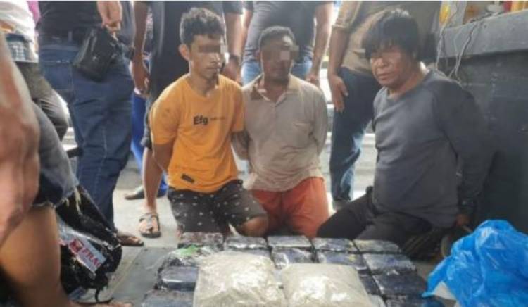 Polda Sumut dan Polairud Gagalkan  Penyelundupan 30 KG Narkoba Asal Malaysia