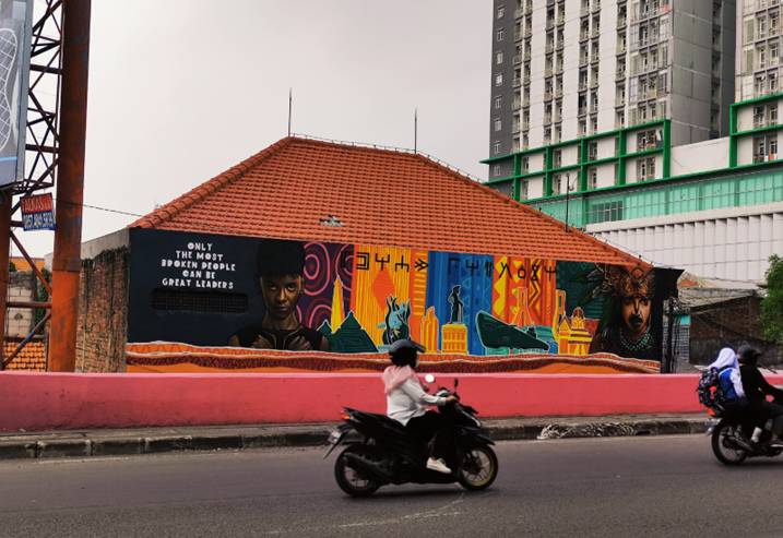 Seniman Indonesia Ciptakan Karya Mural di Empat Kota Besar Indonesia, Terinspirasi dari Karakter dan Cerita Film Marvel Studio Black Panther: Wakanda ForeverÃ¢ÂÂ
