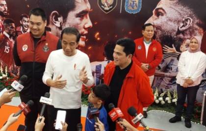 Nonton Laga Timnas Indonesia vs Timnas Argentina, Presiden Jokowi: Timnas Bermain Bagus tidak Kebobolan Banyak Gol