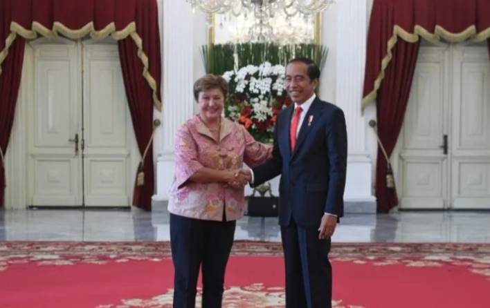 Jelang KTT ke-42 ASEAN, Presiden Jokowi Menerima Presiden Bank Dunia dan Petinggi IMF