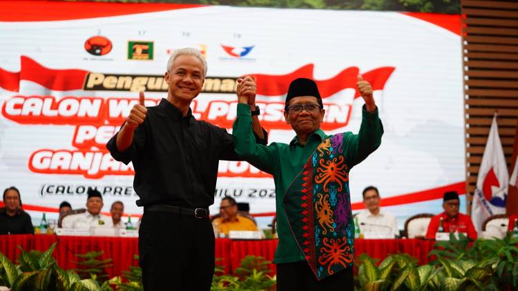 Resmi! PDI Perjuangan Umumkan Mahfud MD Cawapres 2024  Dampingi Ganjar Pranowo