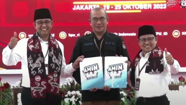 Resmi! Anies dan Cak Imin Daftar Capres dan Cawapres di KPU RI 