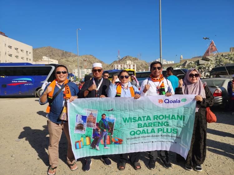 Qoala Plus Bersama Asuransi Umum Mega Syariah Hadiahkan Wisata Rohani untuk Para Mitra Berprestasi