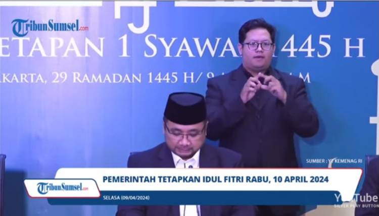 Pemerintah Tetapkan Idul Fitri 1 Syawal 1445H/2024 Jatuh Besok Rabu 10 April 2024