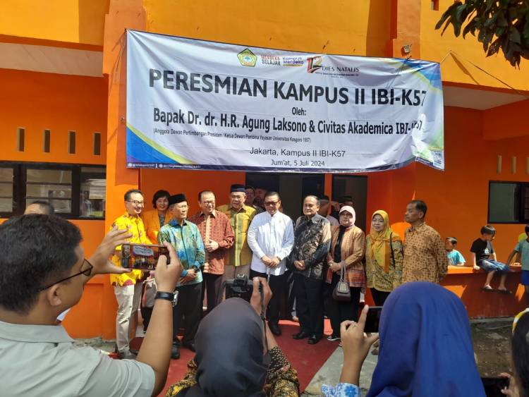 Anggota Wantimpres Resmikan Kampus-II IBI K-57 Di Grogol Petamburan Jakarta Barat