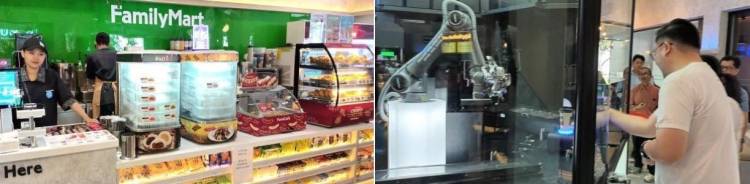 Robot Barista Siap Layani Pembeli di FamilyMart Tunjungan