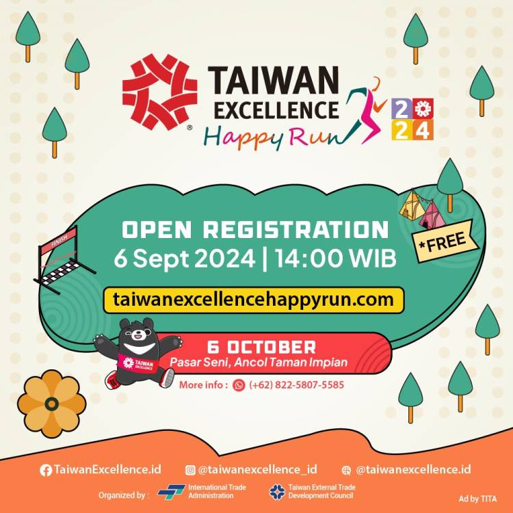 Taiwan Excellence Happy Run 2024: Mengusung Tema Kebugaran, Kegembiraan, dan Produk Buatan Taiwan Terbaik di Jakarta