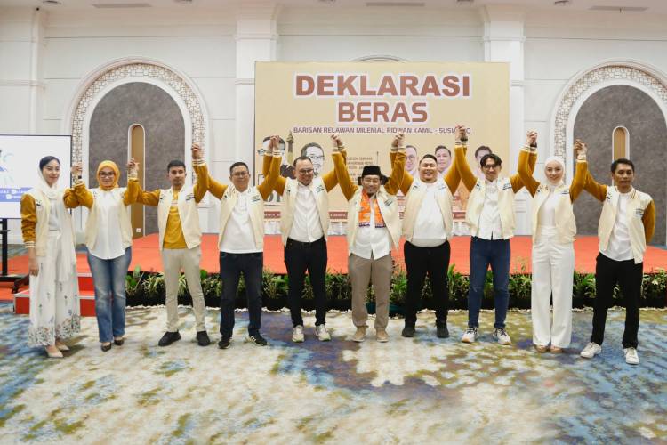 Relawan "BERAS" Deklarasi Dukung Ridwan Kamil-Suswono di Pilgub Jakarta  2024