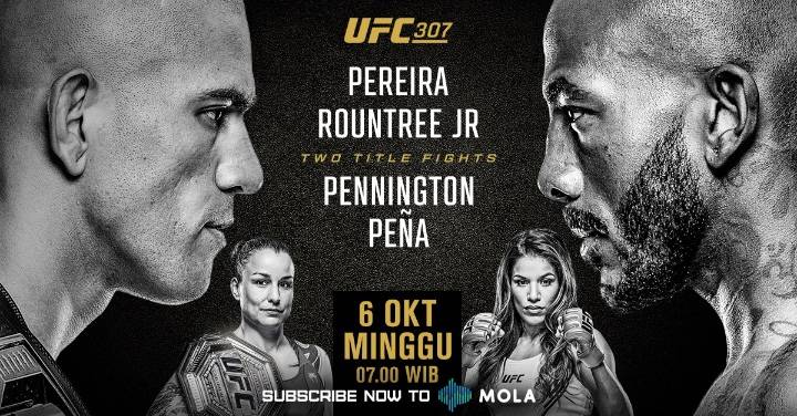 Saksikan di Mola, Duel Panas Alex Pareira vs Khalil Rountree Jr di UFC