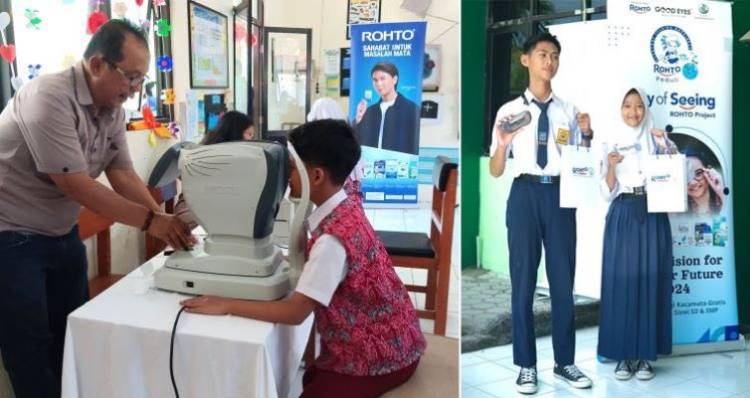 800 Siswa dari 9 Sekolah di Pekanbaru, Bandung dan Cirebon Dapat Kacamata Gratis