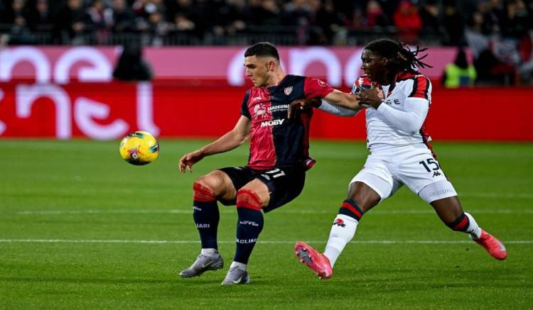 Liga Italia: Cagliari Bermain Imbang  1-1 ketika Menjamu Genoa 