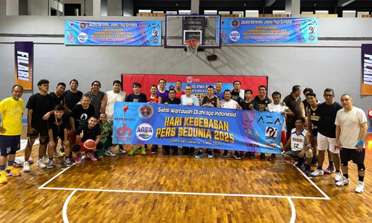 Turnamen Basket Siwo PWI Pusat 3x3 Dimeriahkan Puluhan Wartawan dan Selebritis
