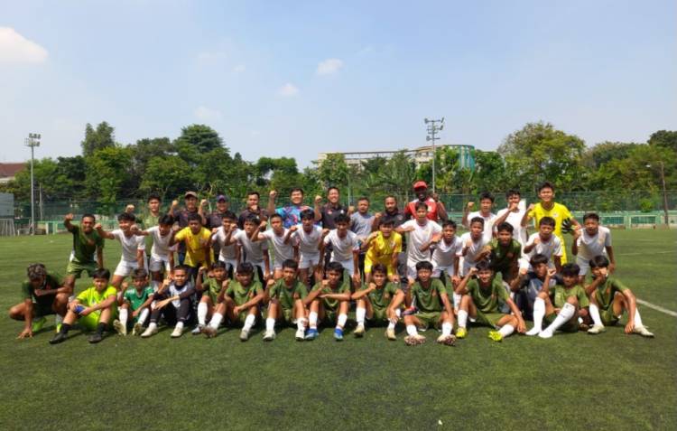 Eks Pemain Perak FC Malaysia Antar Tim KONI Indonesia U-15 Tahan Imbang Popprov Jaksel 1-1