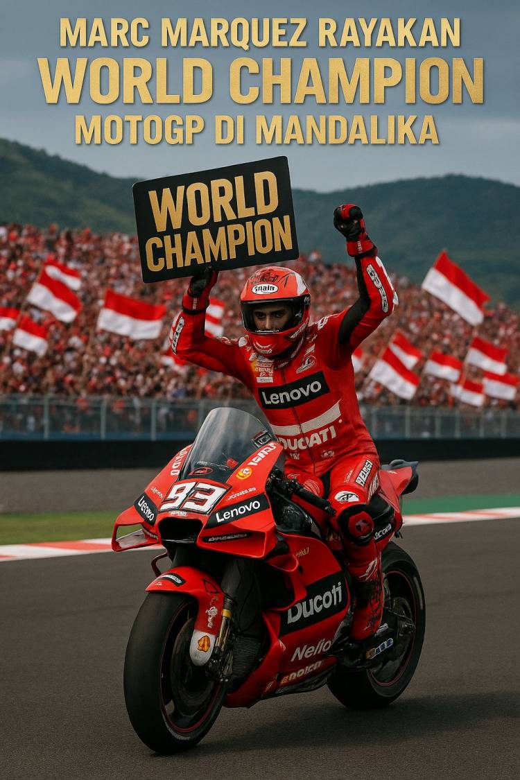Marc Marquez Bisa Rayakan Juara Dunia di Sirkuit Mandalika