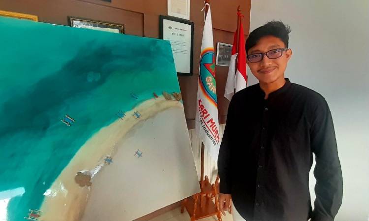PT Karya Sari Murni Berdayakan Warga Cipayung lewat Pelatihan Seni Dirtypouring