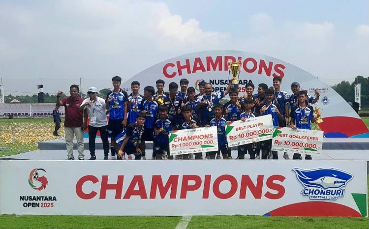 Chonburi FC Juara Baru Nusantara Open U-16  2025: Dominasi Tim Muda Thailand di Lapangan Garudayaksa 