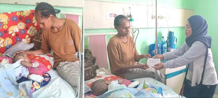 FJPI Papua Barat Daya Salurkan Bantuan untuk Bayi Penderita Hidrosefalus dan Jantung Bocor