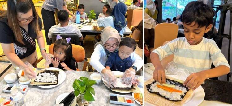Serunya Anak-Anak Bikin Sushi, Belajar Sambil Bermain