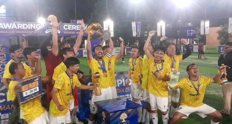 SCTV Cetak Sejarah,  Hattrick Juara Mandiri Media Cup 2025 Usai Kalahkan Skor.id di Final