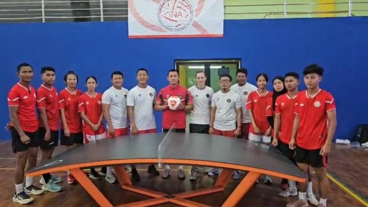 Tim Teqball Indonesia Panaskan Persiapan SEA Games 2025, Bidik Emas dari Nomor Tunggal Putra